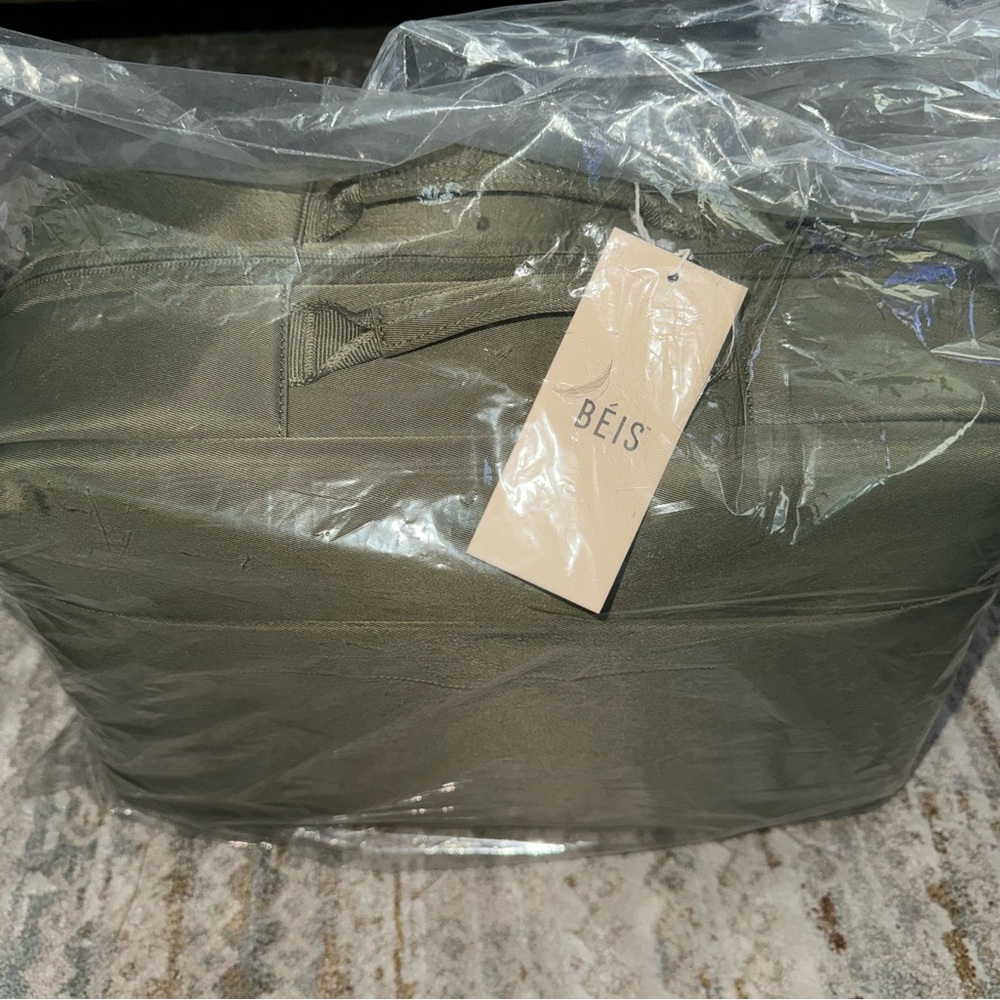 SOLD ON MERCARI Beis The Ultimate Travel Duffle in Olive NWT - Picture 2 of 6